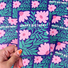 Happy Birthday Floral Card