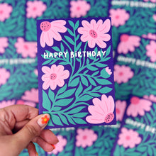 Happy Birthday Floral Card