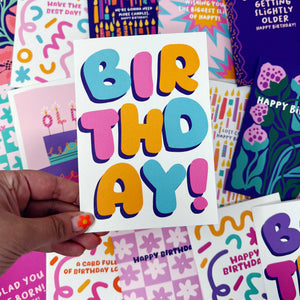 Happy Birthday Bubble Card