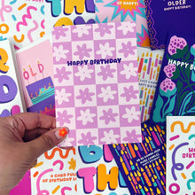 Happy Birthday Purple Flower Card