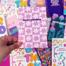 Happy Birthday Purple Flower Card