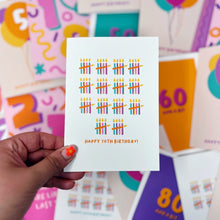 Happy 70th Birthday Candles Card