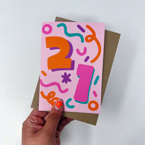 21st Birthday Card