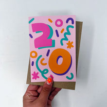 20th Birthday Card