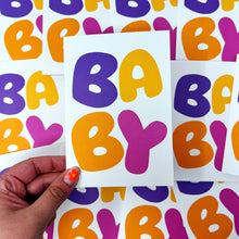 New Baby Bubble Card