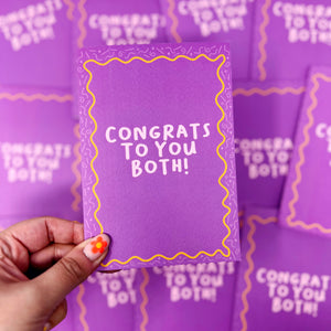 Congrats To You Both Card