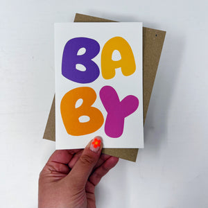 New Baby Bubble Card