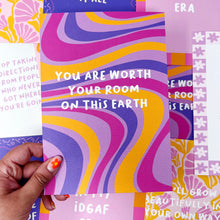 You Are Worth Your Room On This Earth A5 Print