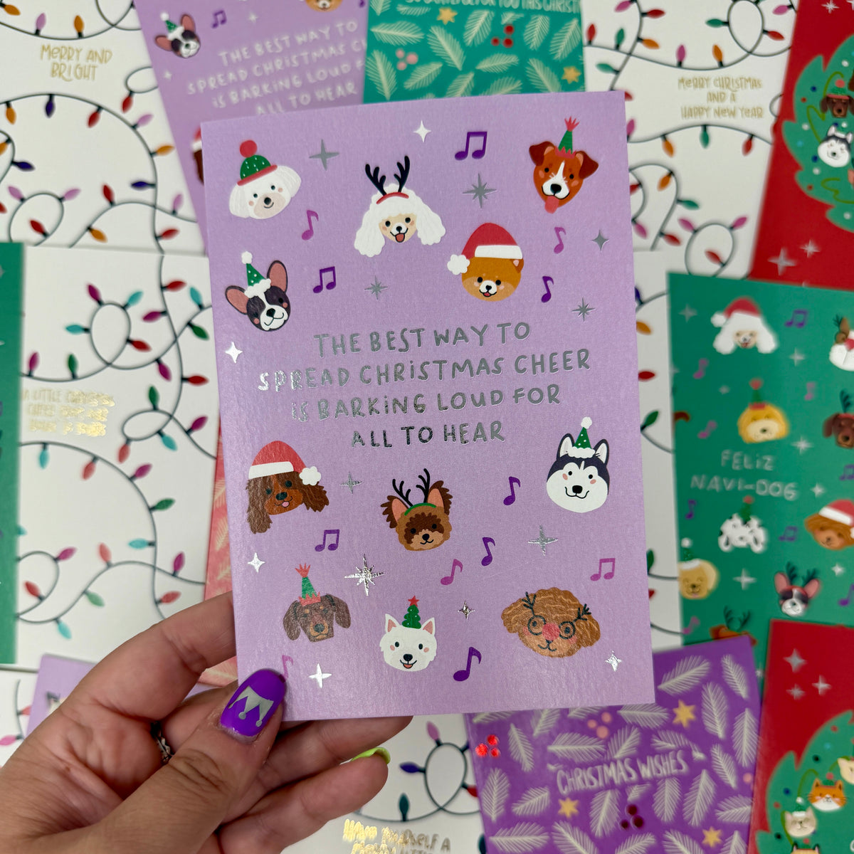 Dog Christmas Card | Festive Christmas Card for Dog Lovers 'The Best Way To Spread Christmas Cheer Is Barking Loud For All To Hear.'
