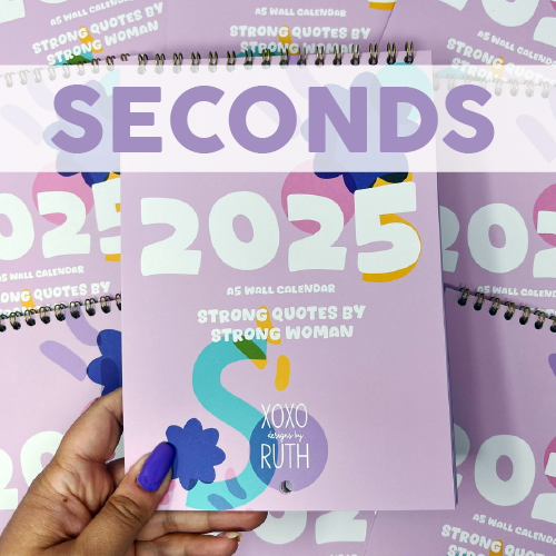 *SECONDS* 2025 Strong Quotes by Strong Women A5 Wall Calendar