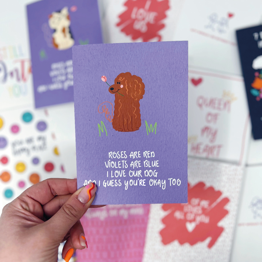 Roses Are Red, Violets Are Blue, I Love Our Dog And I Guess You're Okay Too Card