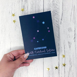 Capricorn Constellation Card