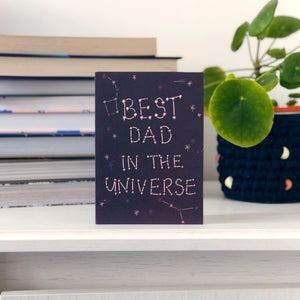Best Dad In The Universe Card