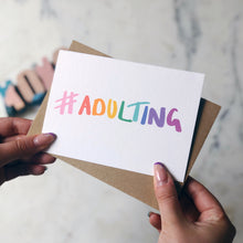 #adulting Card