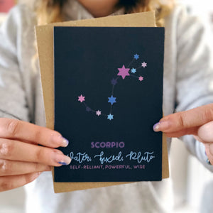Scorpio Constellation Card