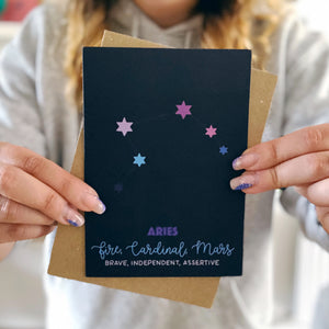 Aries Constellation Card
