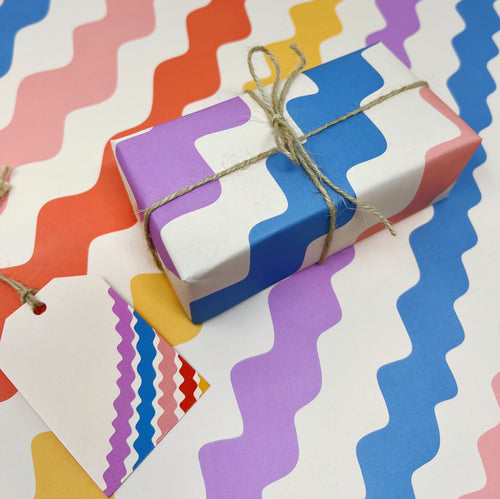 Groovy Gift Wrap Three Sheets