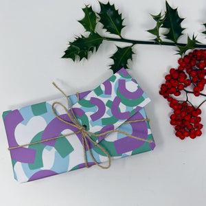 Charity Christmas Gift Wrap Abstract Three Sheets