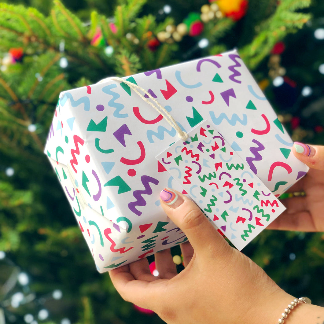 Charity Christmas Gift Wrap Pattern Three Sheets