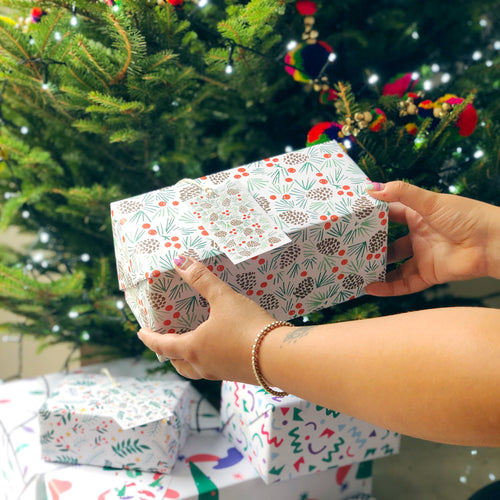 Charity Christmas Gift Wrap Acorn Three Sheets