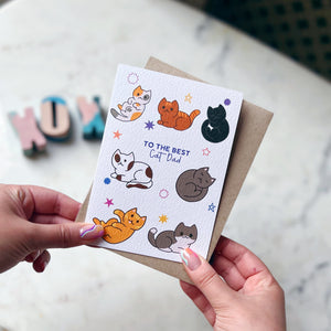 To The Best Cat Dad Card