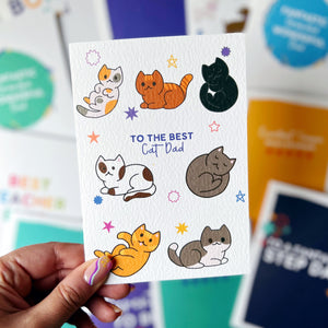 To The Best Cat Dad Card