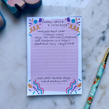 A6 Colourful Lined Notepad