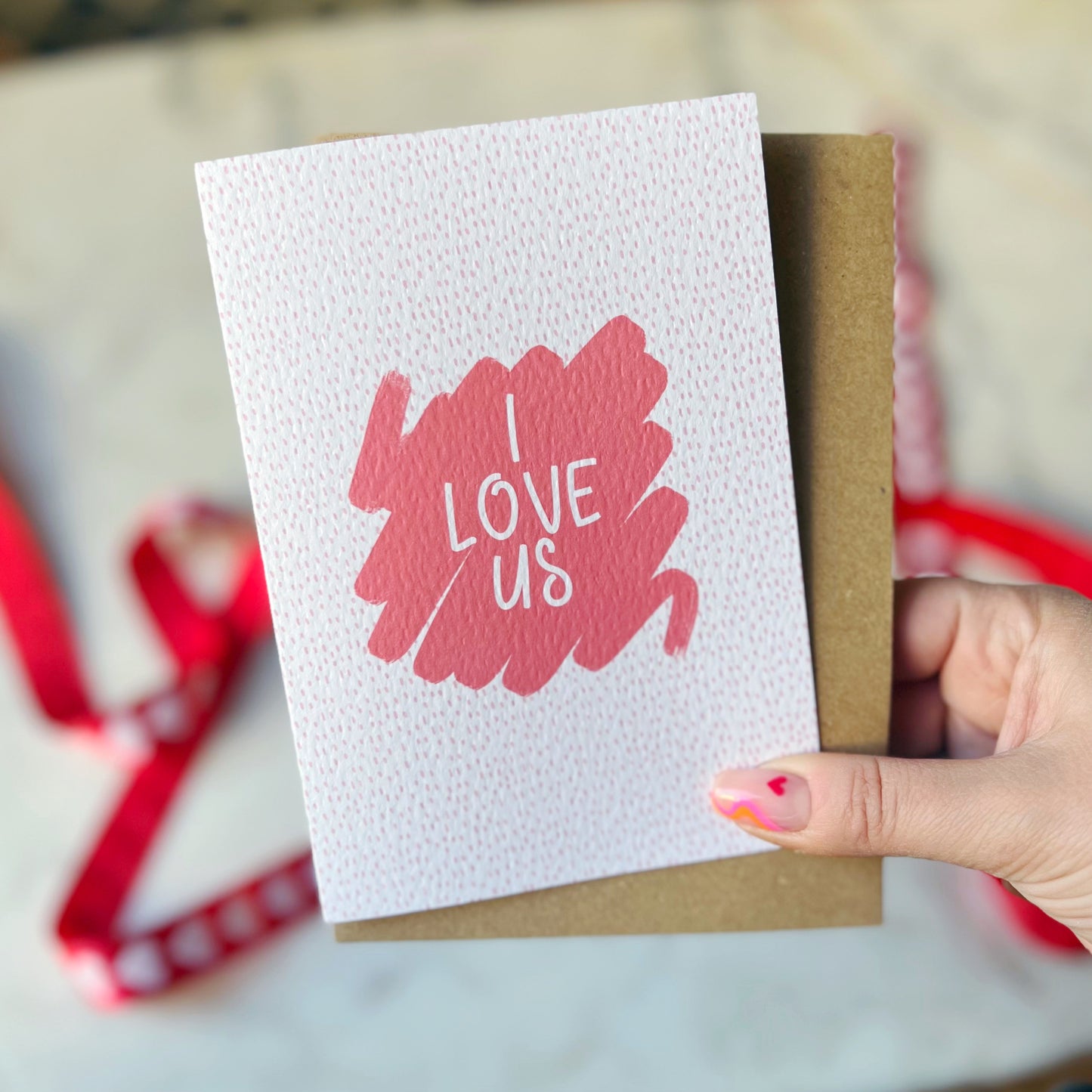 I Love Us Card